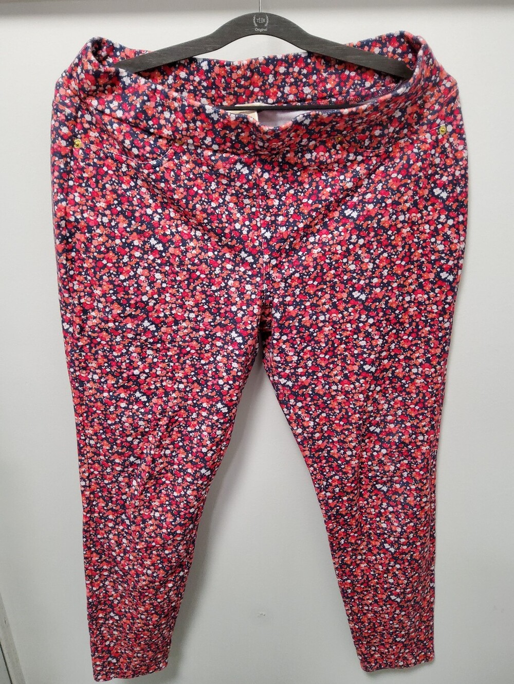 Michael Kors Pull On Floral Pants Size Large